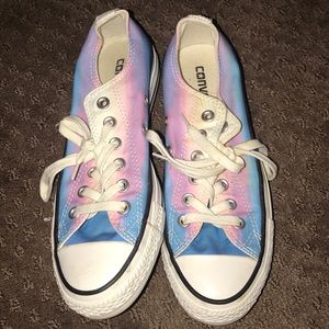 Purple and Blue ombré Converse